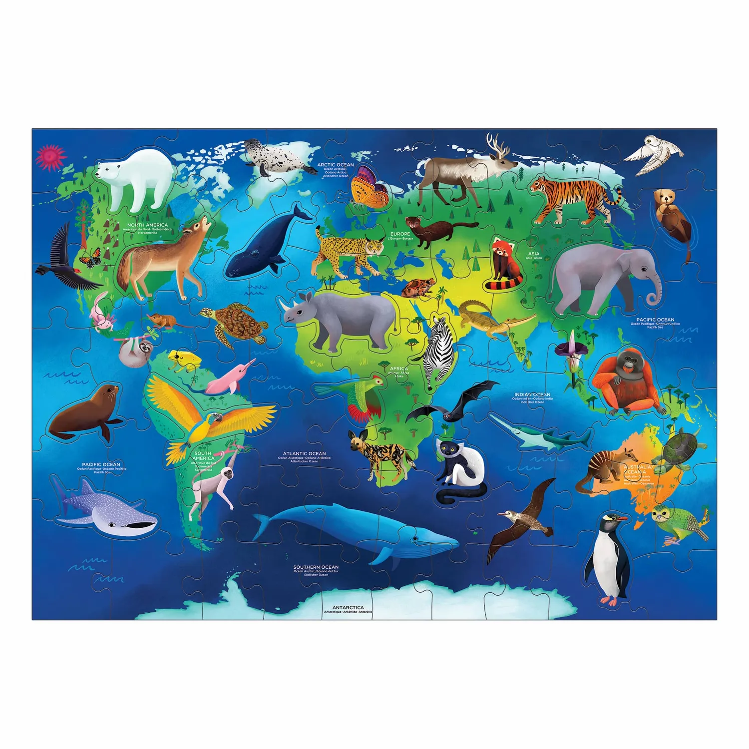 Mudpuppy Endangered Species puzzle 80 piese 5-10 ani