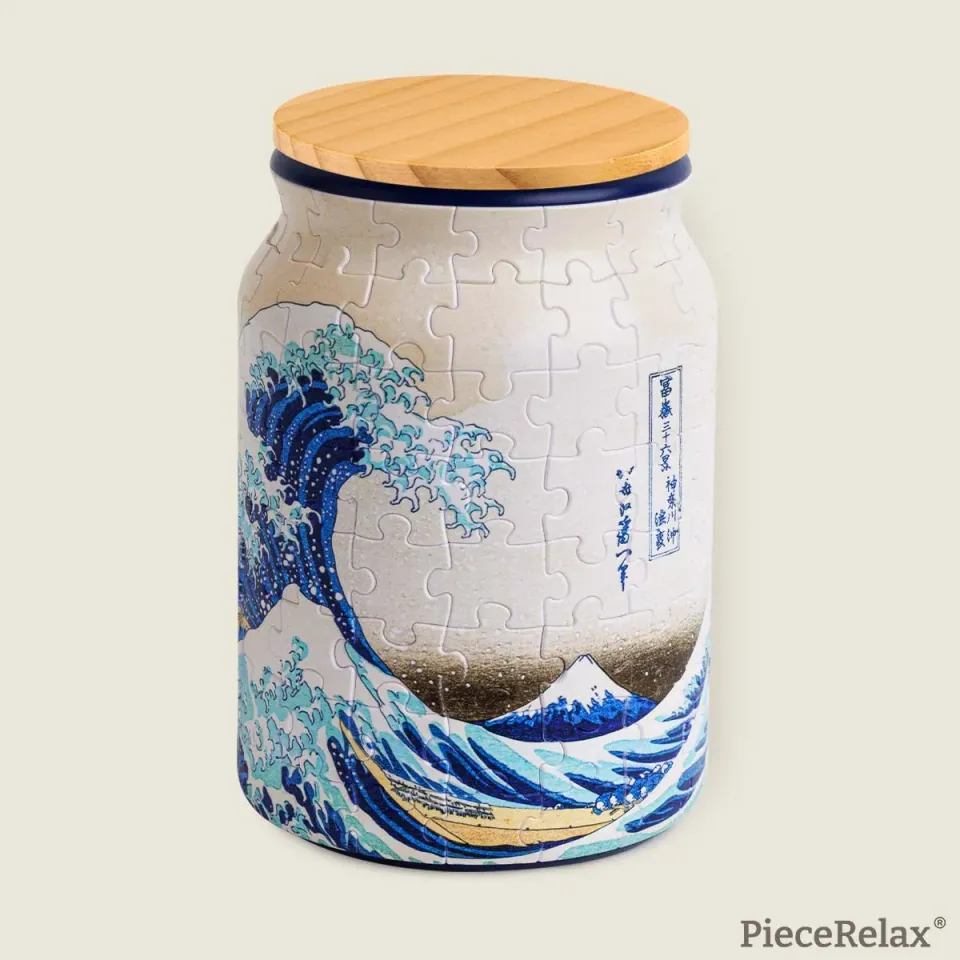 PieceRelax Puzzle Jar Great Wave BA1023 borcan 14 cm