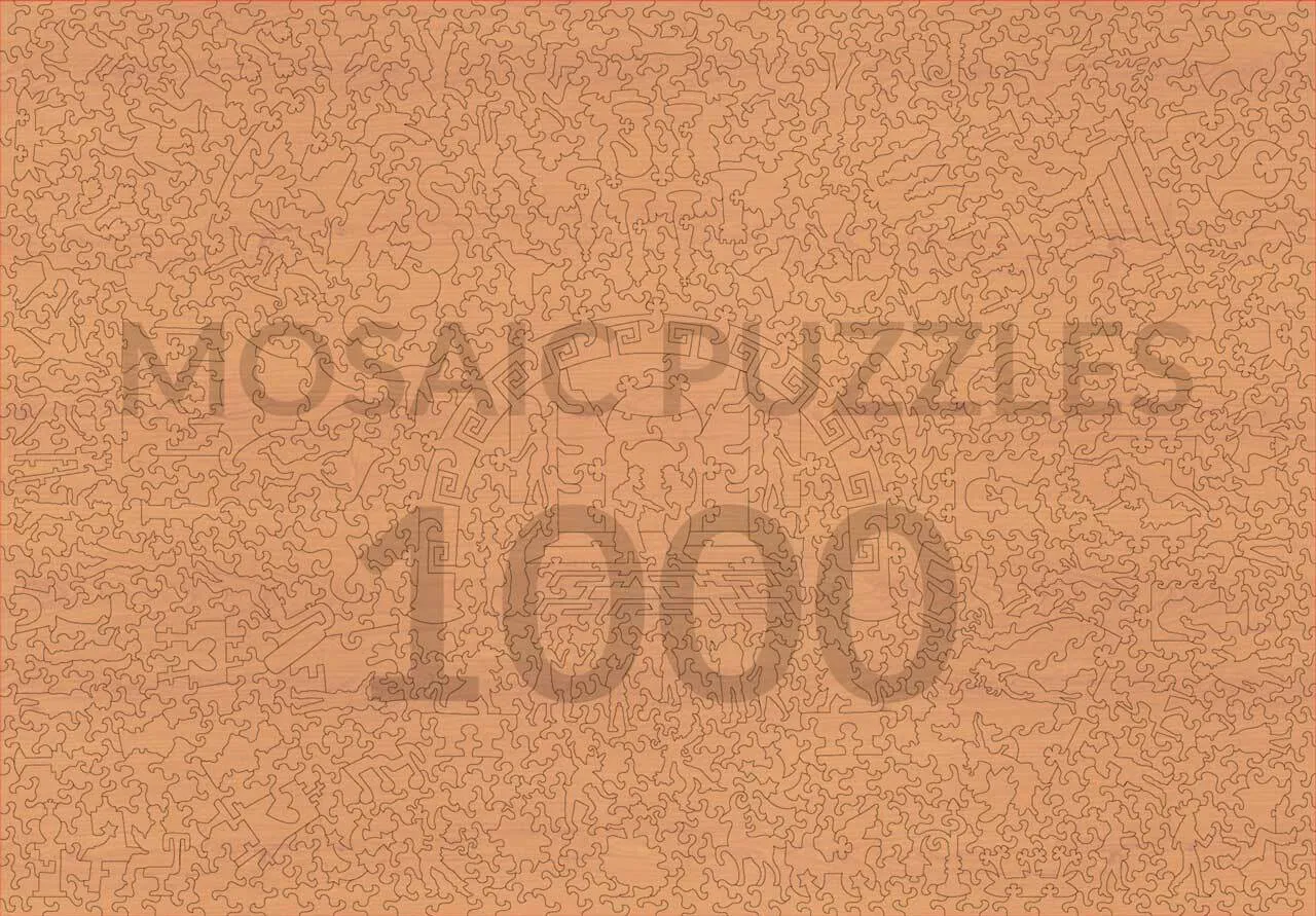 Mosaic Puzzles Her Best Hand puzzle din lemn 250 piese carti