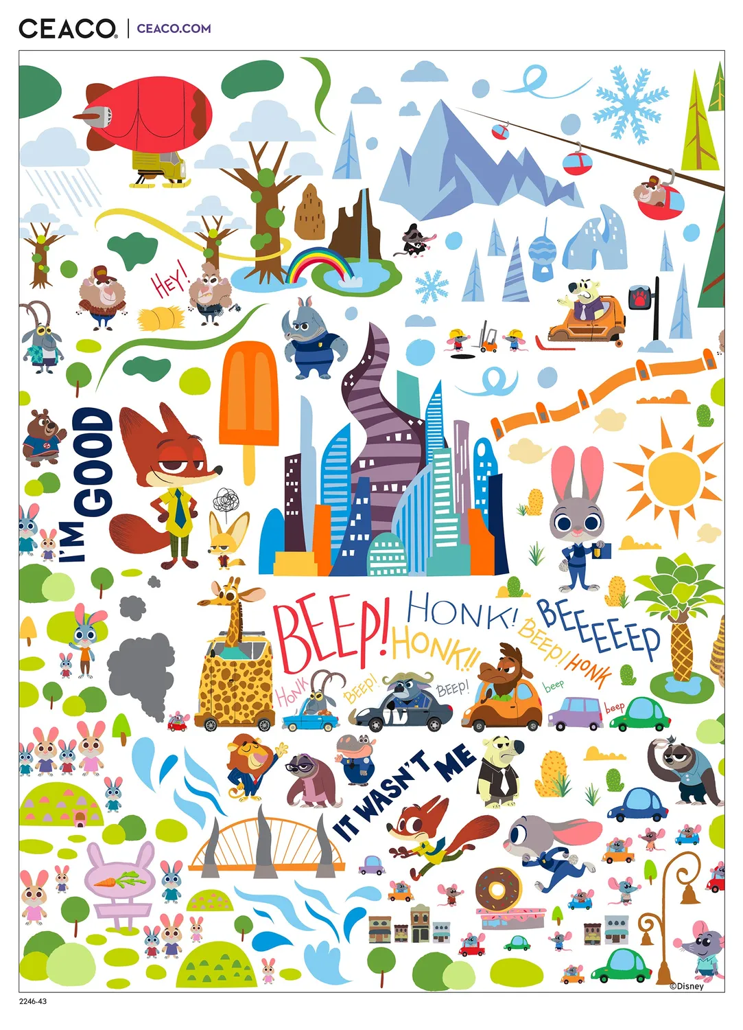 Ceaco Zootopia Poster puzzle 300 piese mari Disney