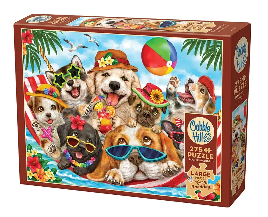 Cobble Hill Hammock Party puzzle 275 piese mari caini