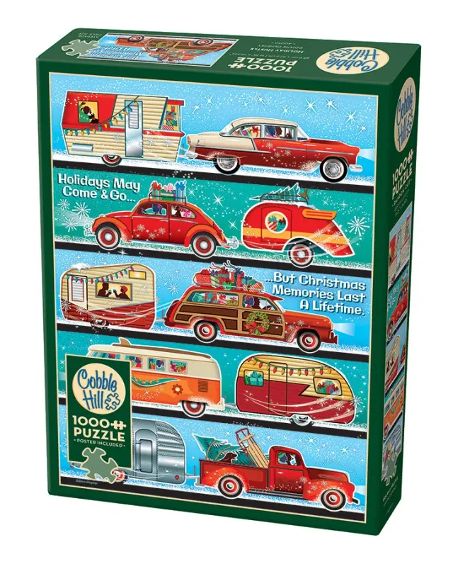 Cobble Hill Holiday Hustle puzzle 1000 piese Crăciun