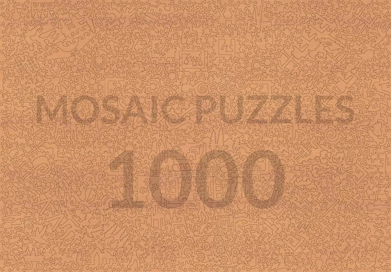 Mosaic Puzzles Wanderer Sea of Fog puzzle lemn 250 piese romantic