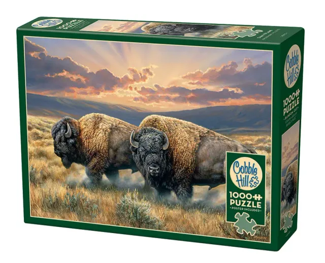 Cobble Hill Dusty Plains puzzle 1000 piese bizoni