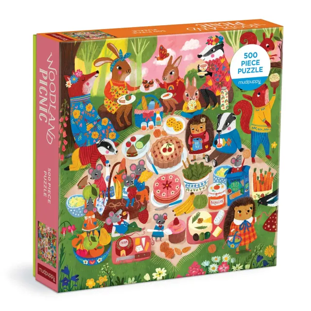 Mudpuppy Woodland Picnic puzzle familie 500 piese 51x51 cm