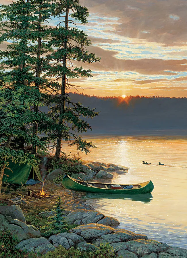 Cobble Hill Canoe Lake puzzle 500 piese lac apus