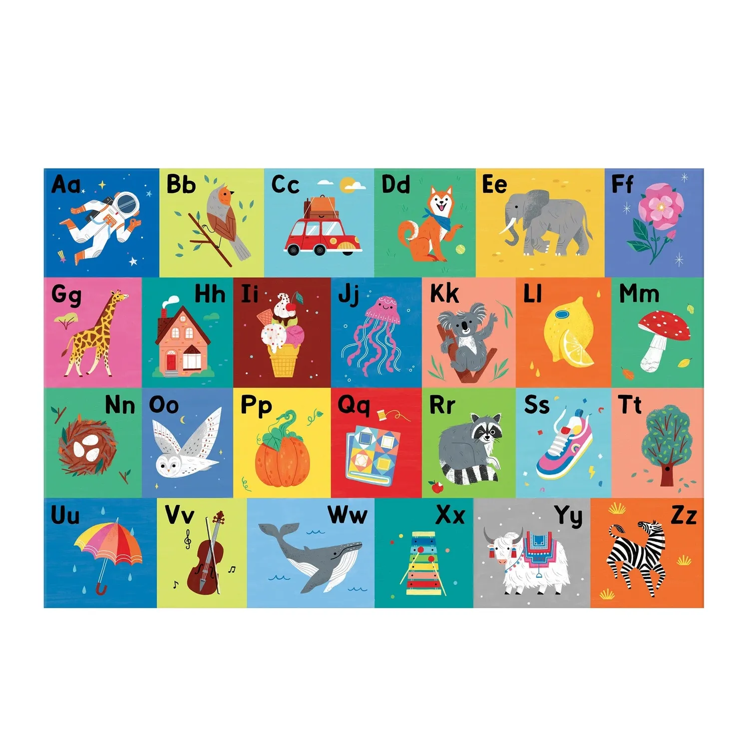 Mudpuppy My ABCs puzzle podea gigant 52 piese alfabet