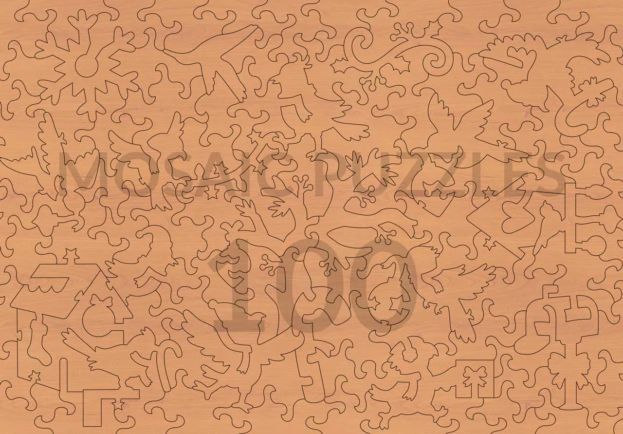 Mosaic Puzzles Songbirds in Winter puzzle 250 piese păsări