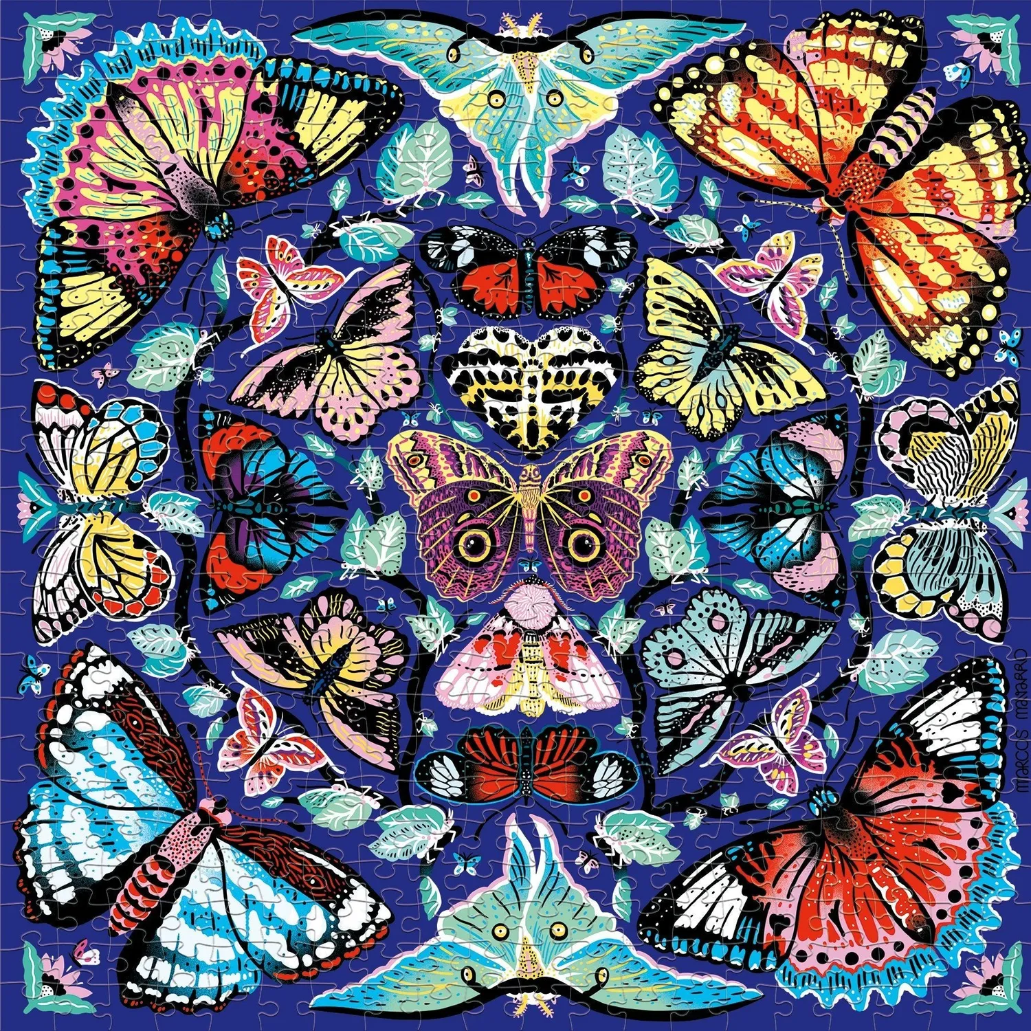 Mudpuppy Kaleido Butterflies puzzle 500 piese fluturi