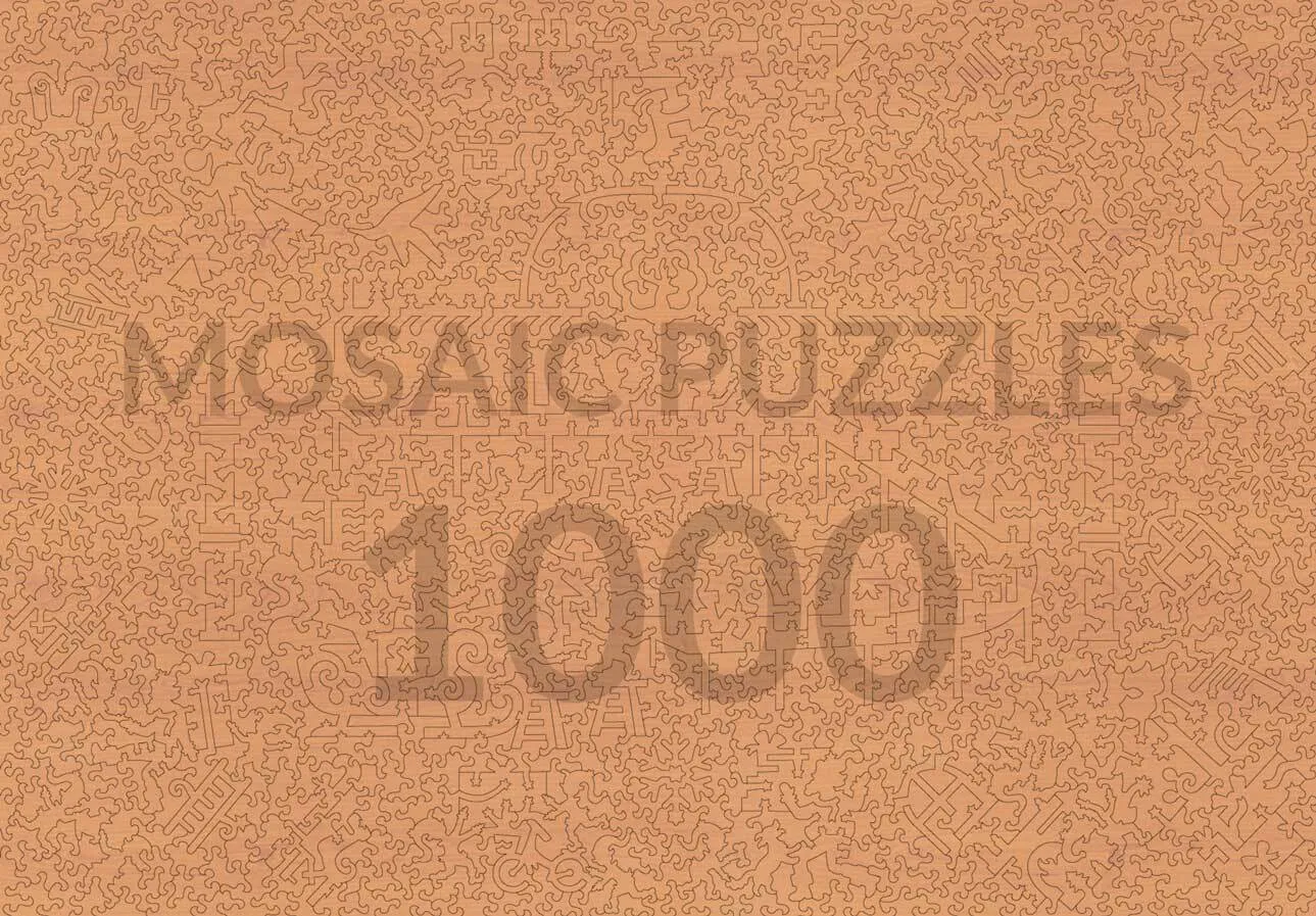 Mosaic Puzzles Holiday Toy Shop puzzle lemn 1000 piese craciun