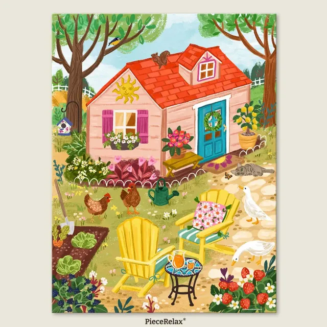 PieceRelax PieceClicks U1096 Whimsy Garden House puzzle 1008 piese