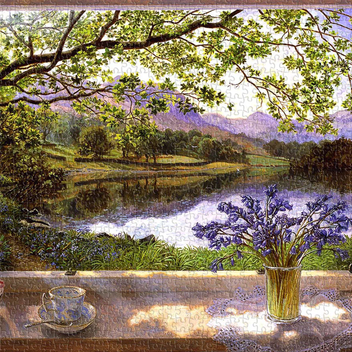 PieceRelax U1132 First Bluebells puzzle 1000 piese flori