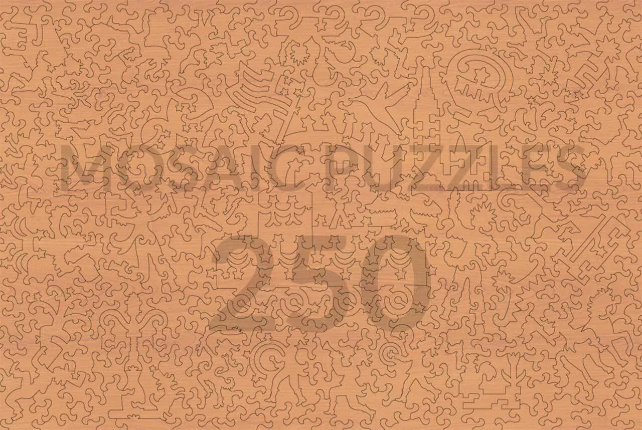 Mosaic Puzzles The Red, White, and Blue Parade puzzle lemn 500 piese