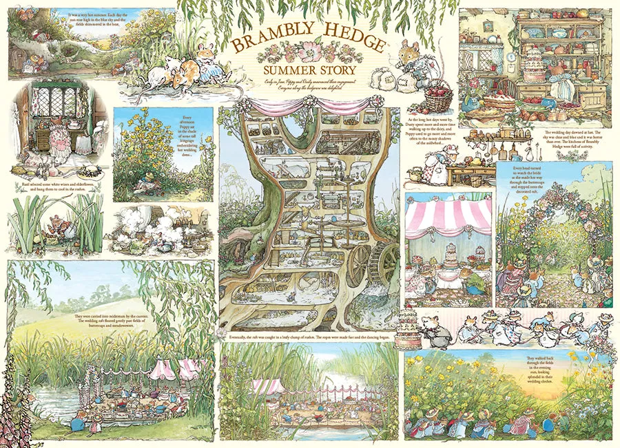 Cobble Hill Brambly Hedge Summer Story puzzle 1000 piese vara