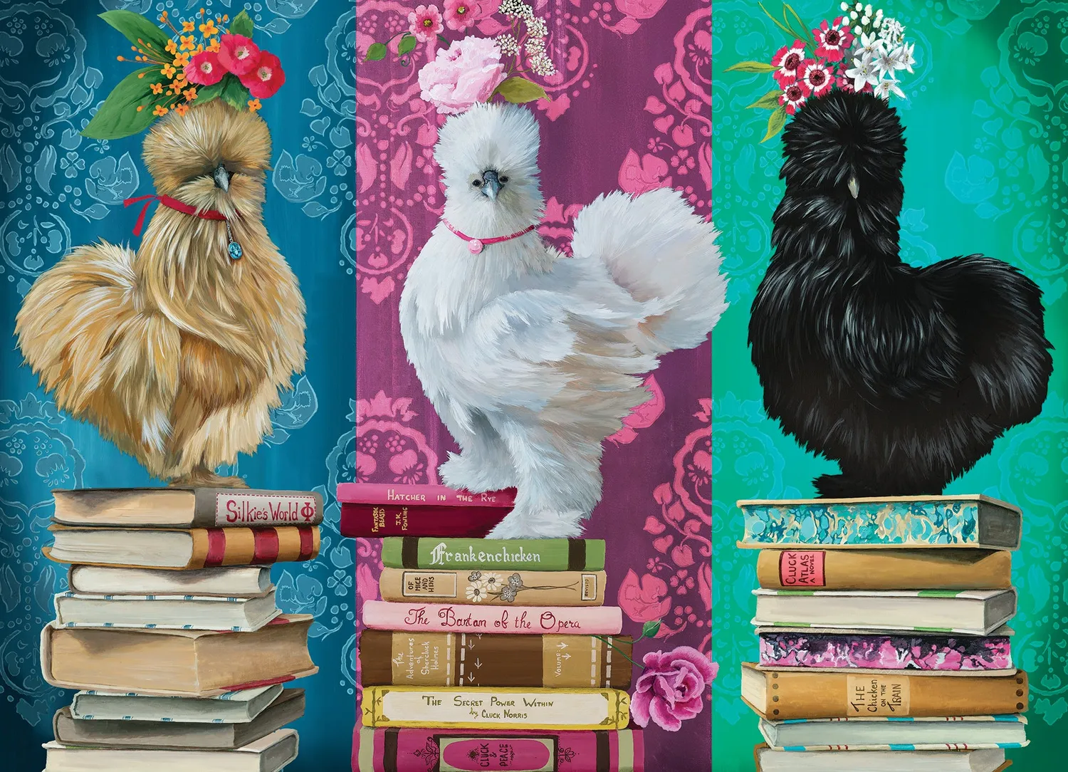 Cobble Hill Silkies puzzle 500 piese găini