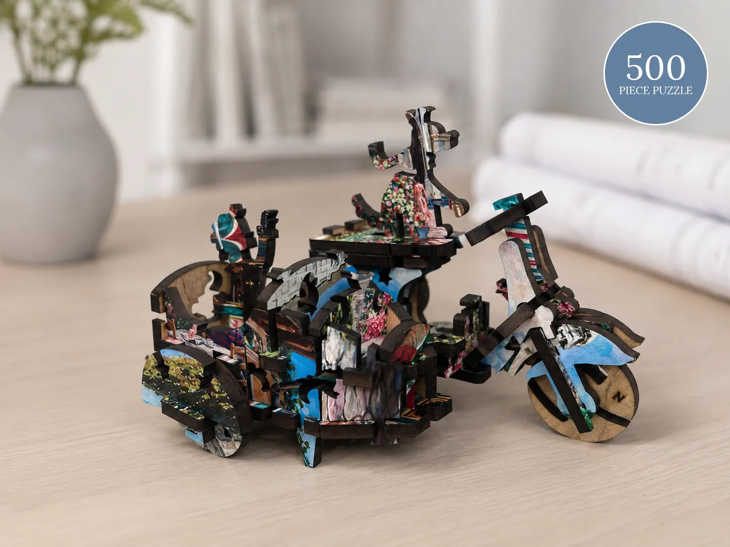 Mosaic Puzzles Ride to the Colosseum puzzle lemn 3D 500 piese