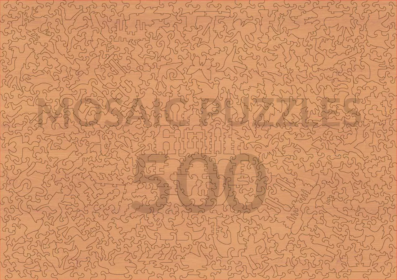 Mosaic Puzzles World Map 1635-1649 puzzle lemn 500 piese hartă veche