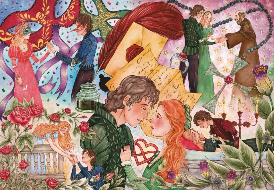Mosaic Puzzles Romeo and Juliet puzzle lemn 250 piese
