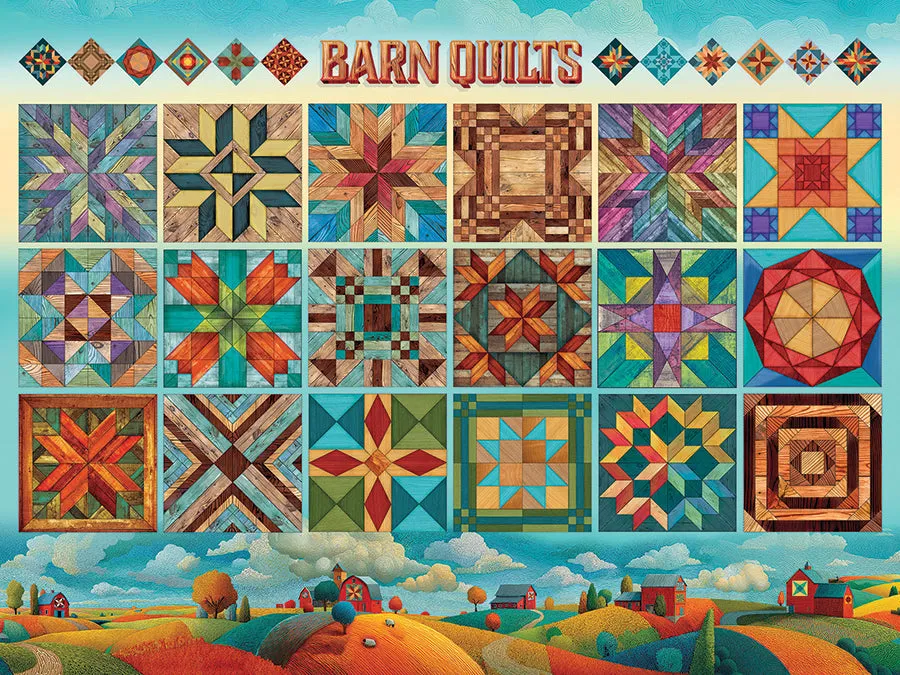 Cobble Hill Easy Handling Barn Quilts puzzle 275 piese