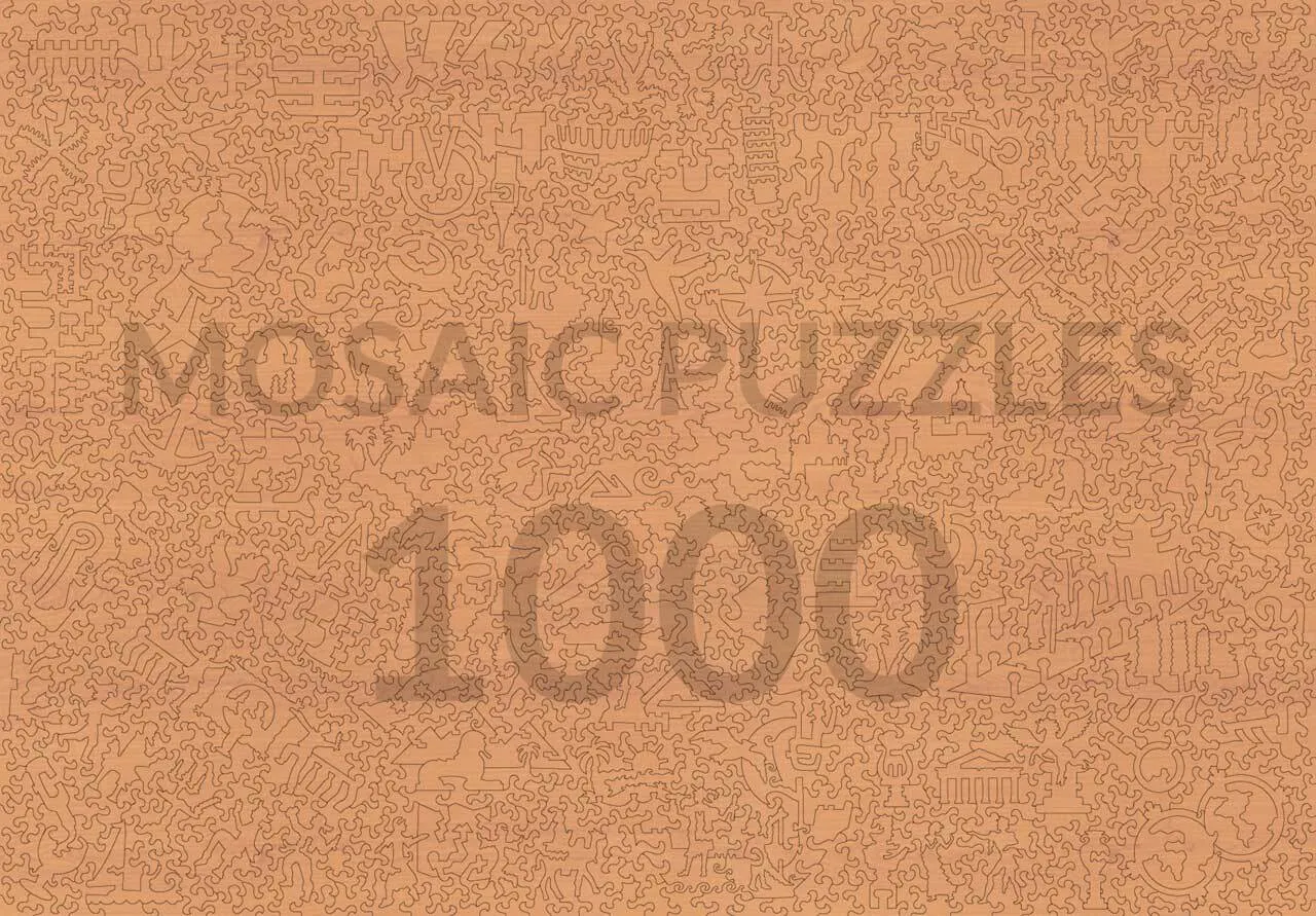 Mosaic Puzzles Beneath Pyramids puzzle lemn 250 piese