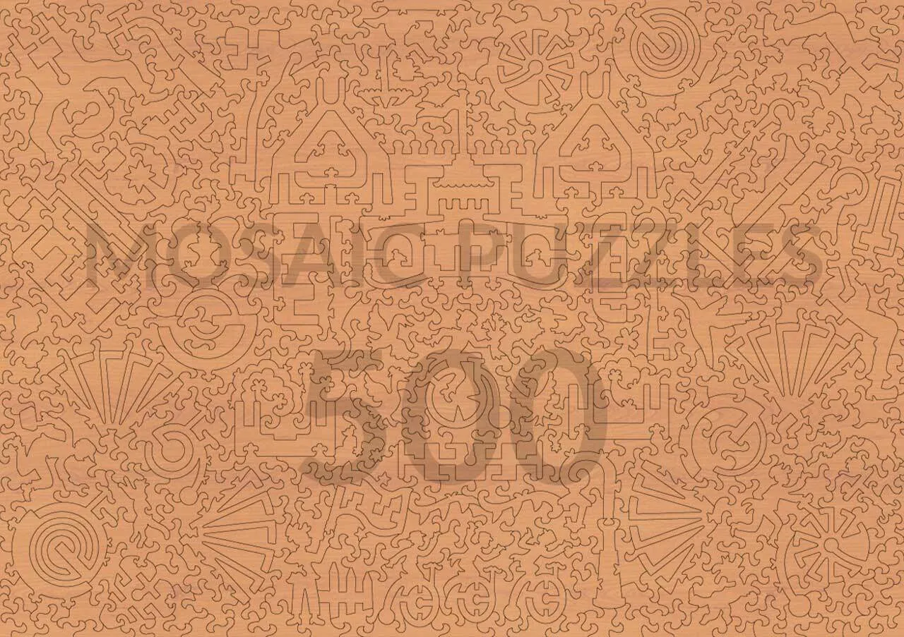 Mosaic Puzzles Grand High Wheel Race puzzle 3D lemn 500 piese