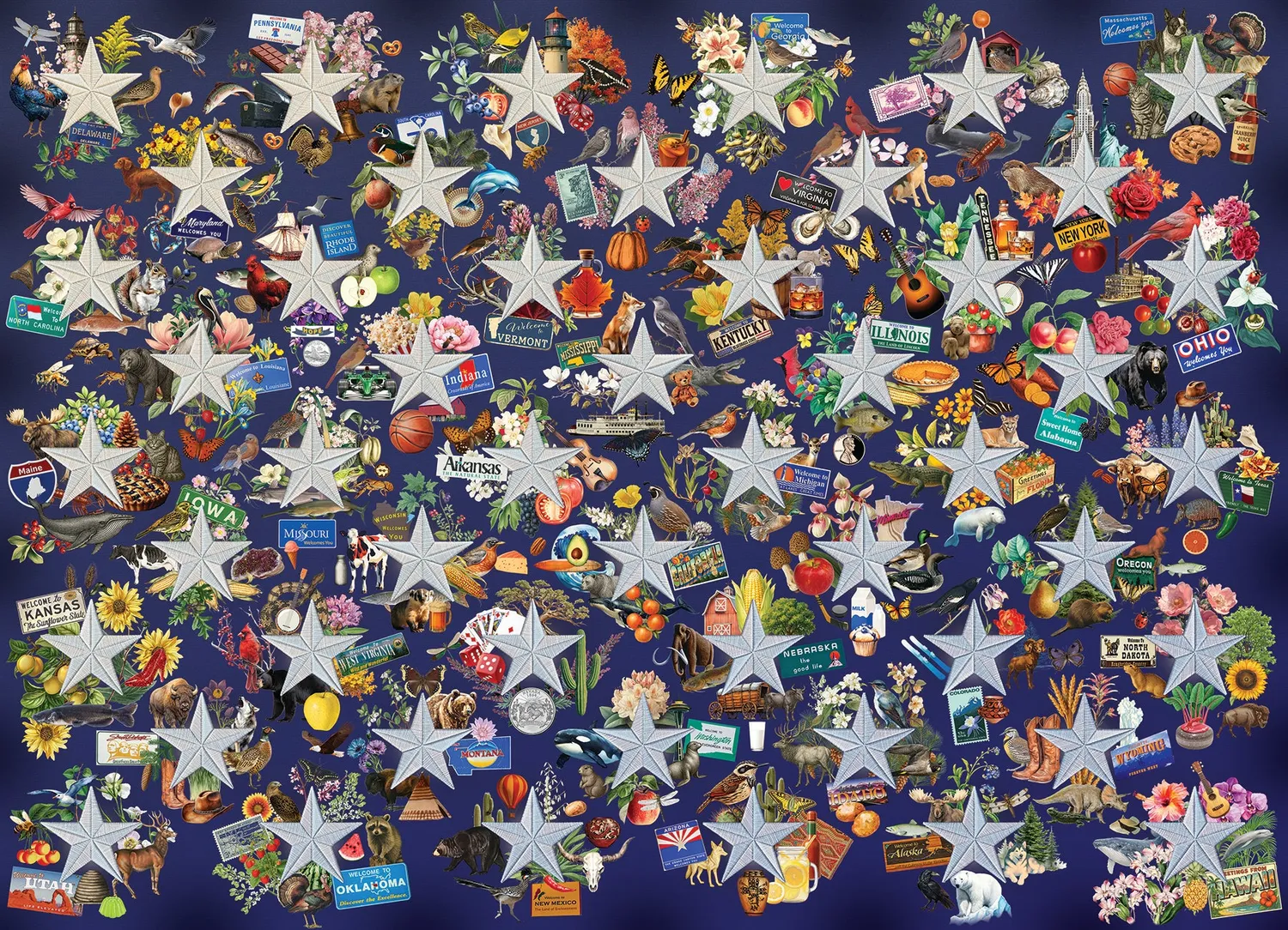 Cobble Hill All Stars puzzle 1000 piese colaj SUA