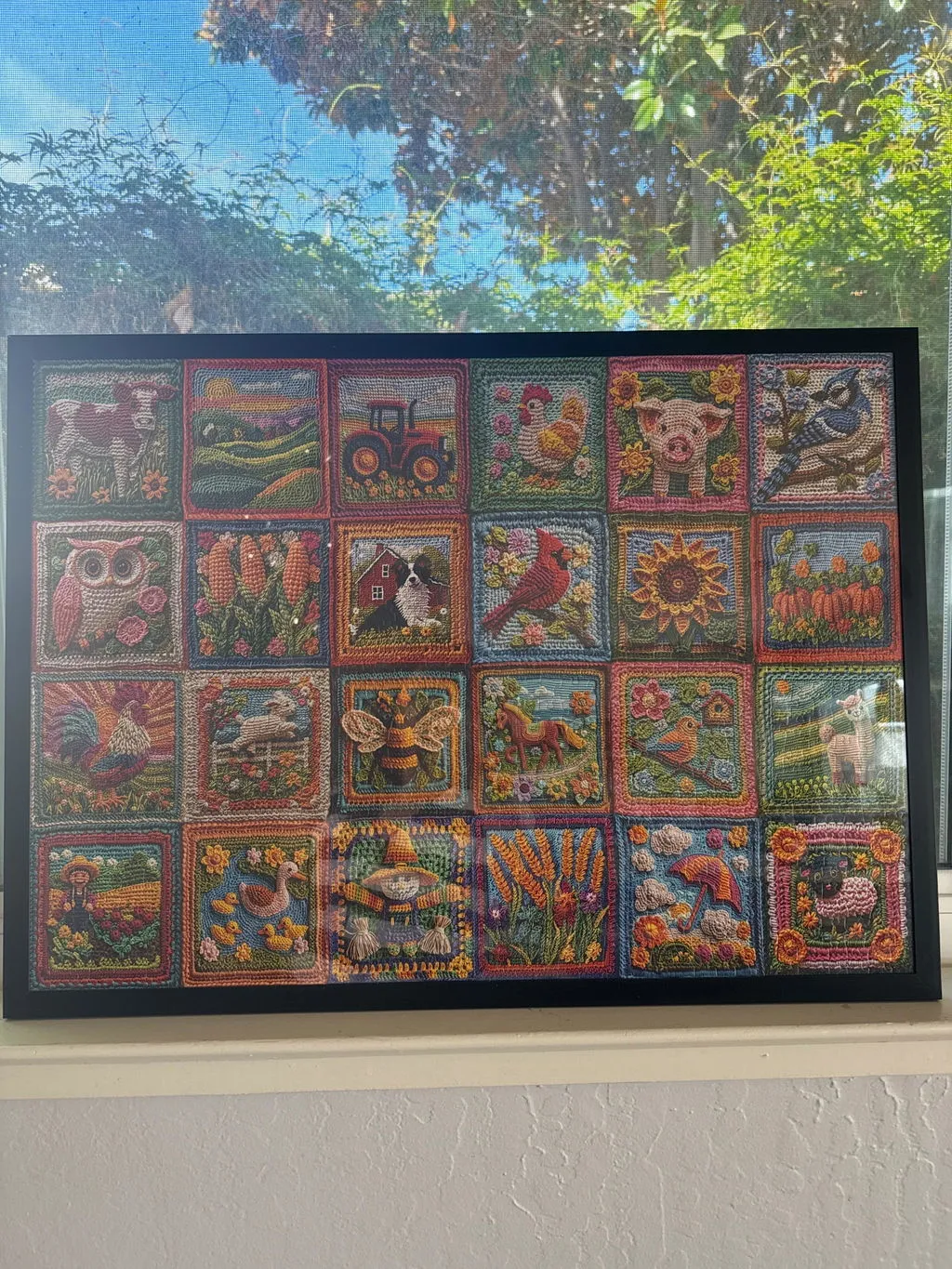 Cobble Hill Country Life Crochet puzzle 1000 piese fermă