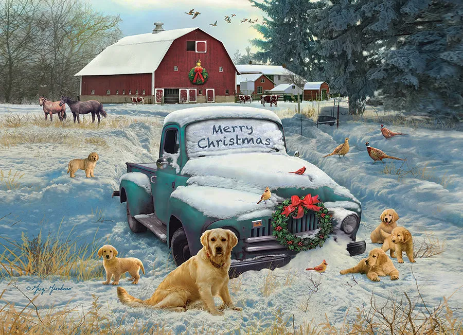 Cobble Hill Merry Christmas puzzle 1000 piese iarna
