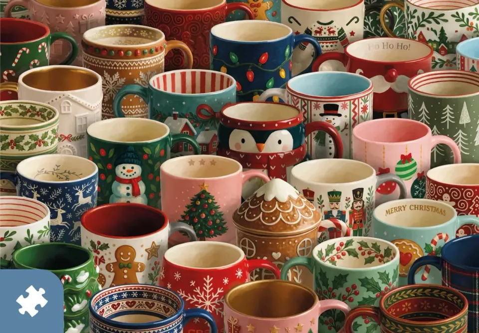 Mosaic Traditions Mug-nificent Christmas puzzle 500 piese