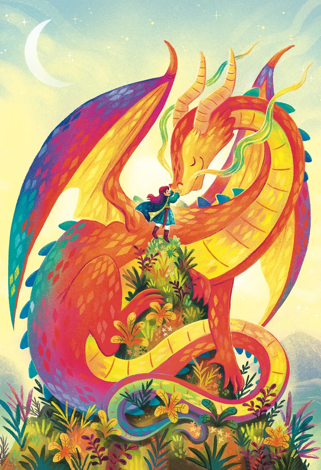 Cobble Hill Rainbow Dragon puzzle 100 piese fantezie