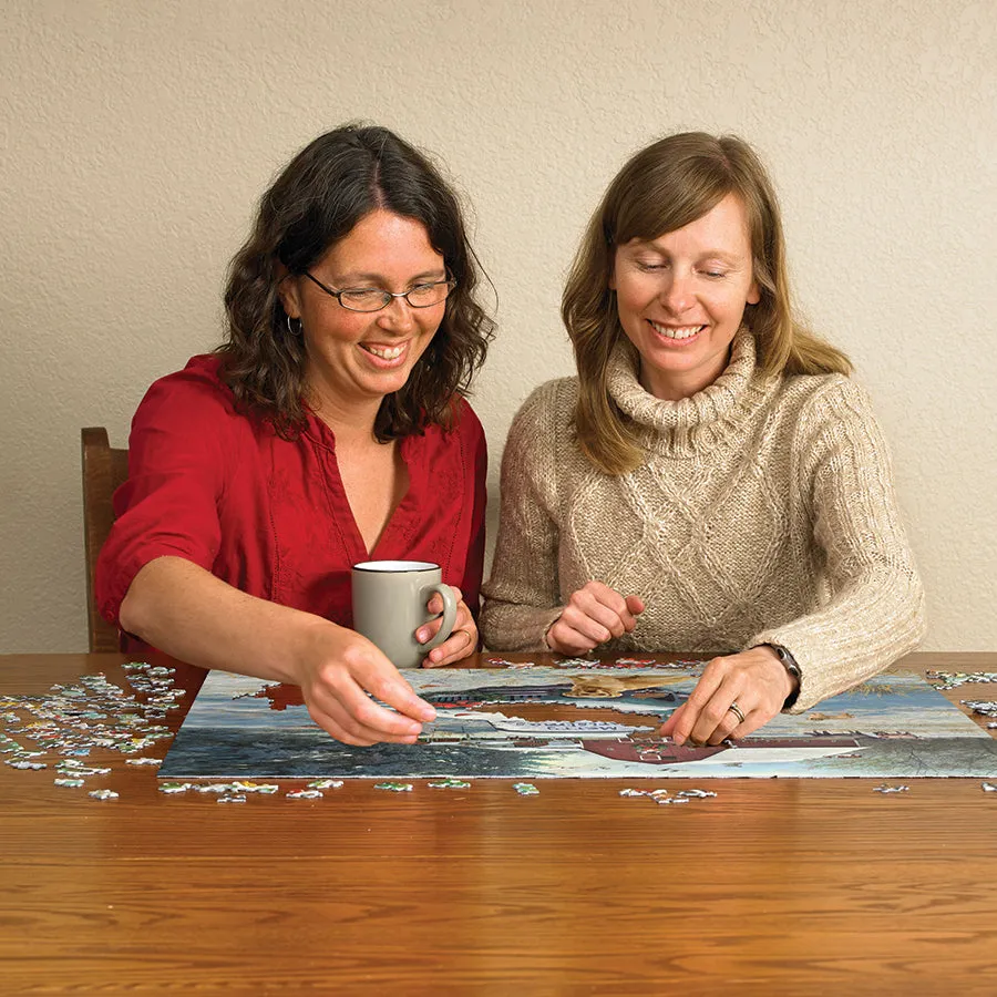 Cobble Hill Merry Christmas puzzle 1000 piese iarna