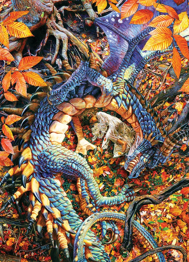 Cobble Hill Abby's Dragon puzzle 1000 piese dragon