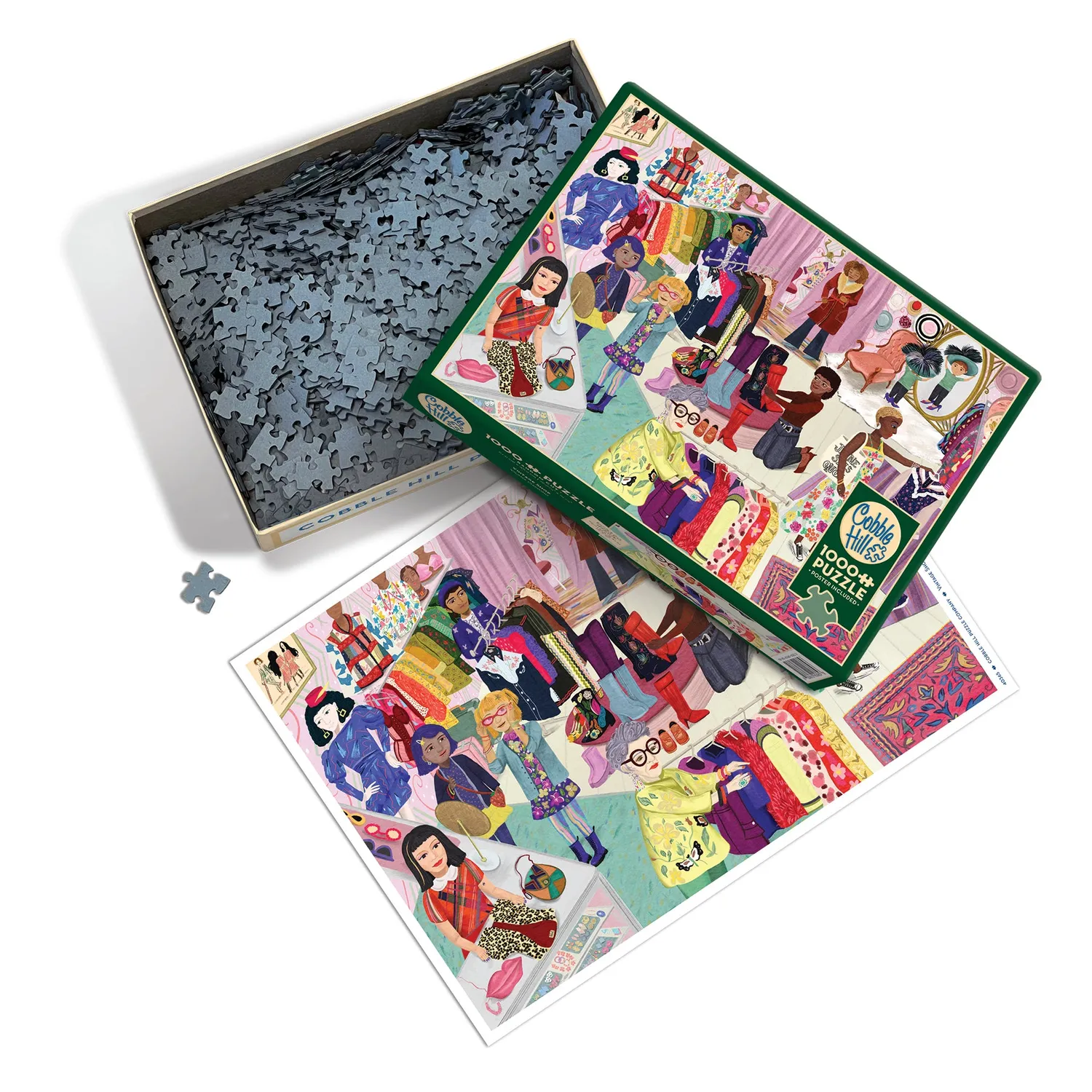 Cobble Hill Vintage Shop puzzle 1000 piese moda