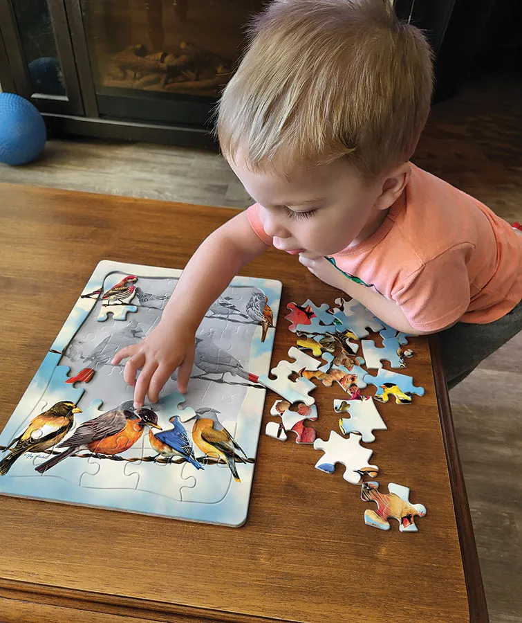 Cobble Hill Blue Sky Birds puzzle tava 35 piese copii