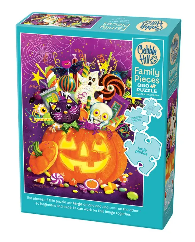 Cobble Hill Tricky Treats puzzle familie 350 piese halloween