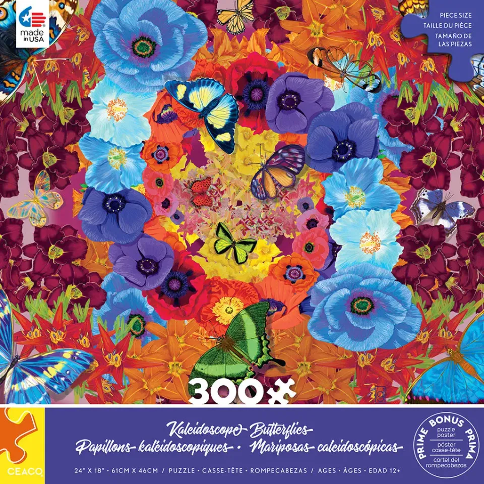 Ceaco Kaleidoscope Butterflies puzzle 300 piese supradimensionate