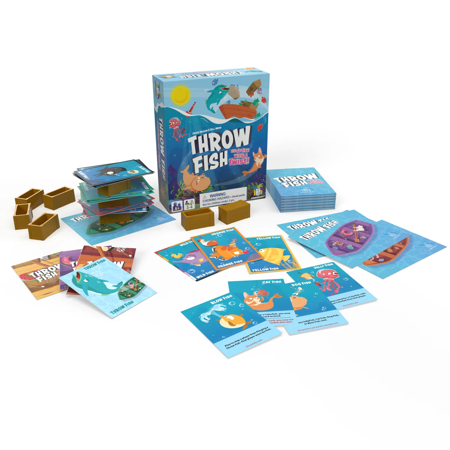 Ceaco Throw Fish joc de carti 2-4 jucatori 5+ ani