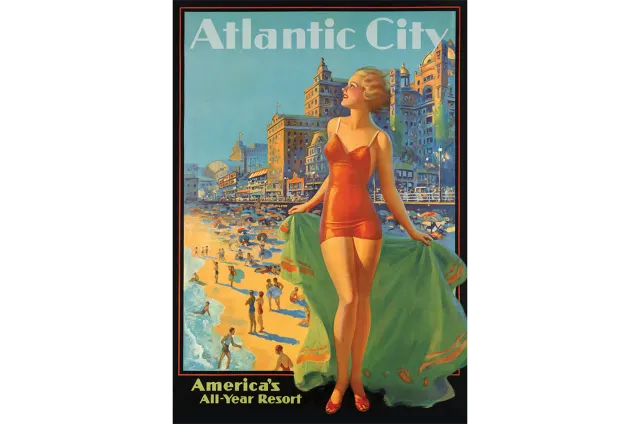 Mosaic Puzzles Atlantic City puzzle lemn 1000 piese poster