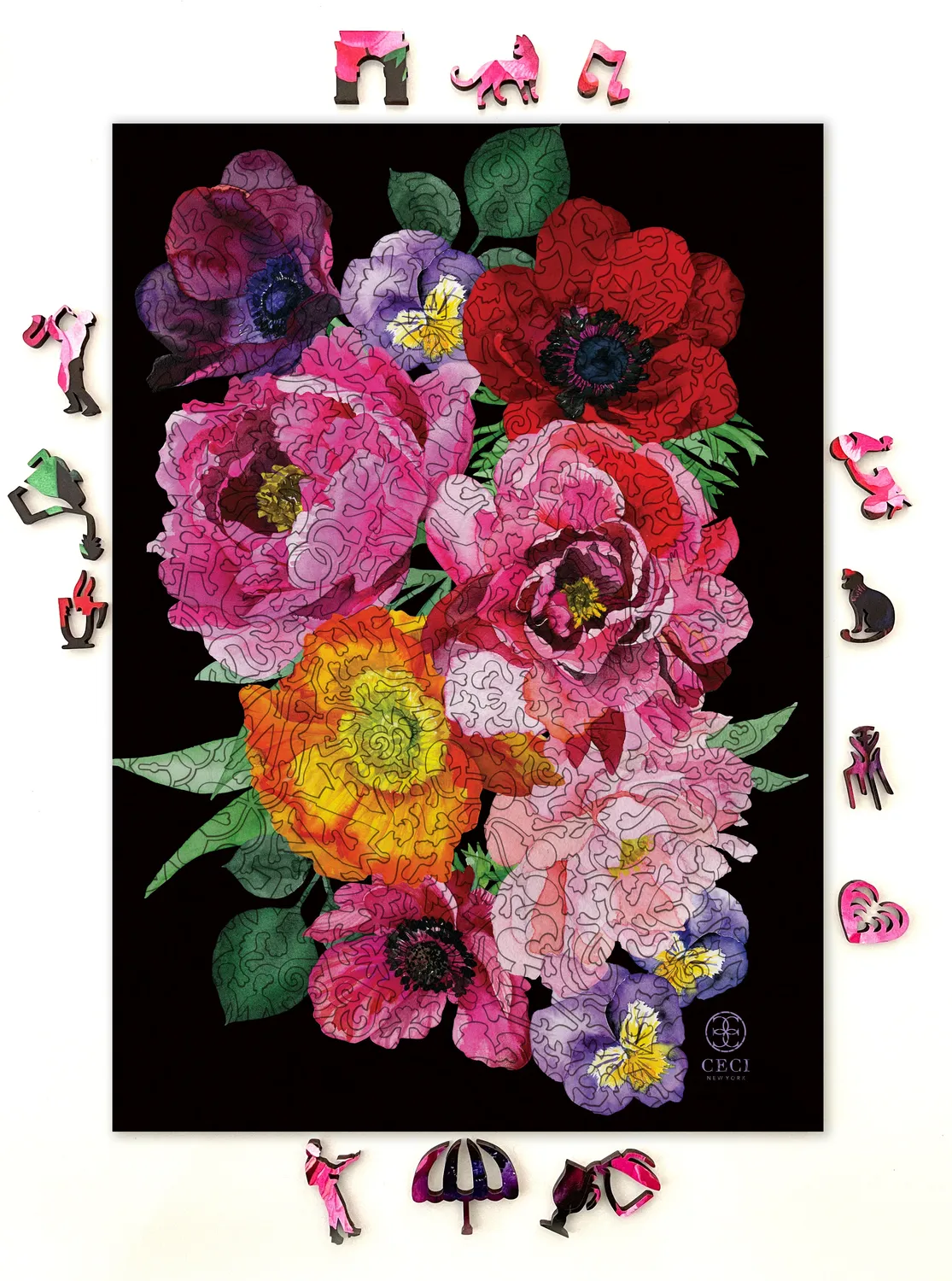 Mosaic Puzzles Jordyn Bouquet puzzle lemn 500 piese buchet