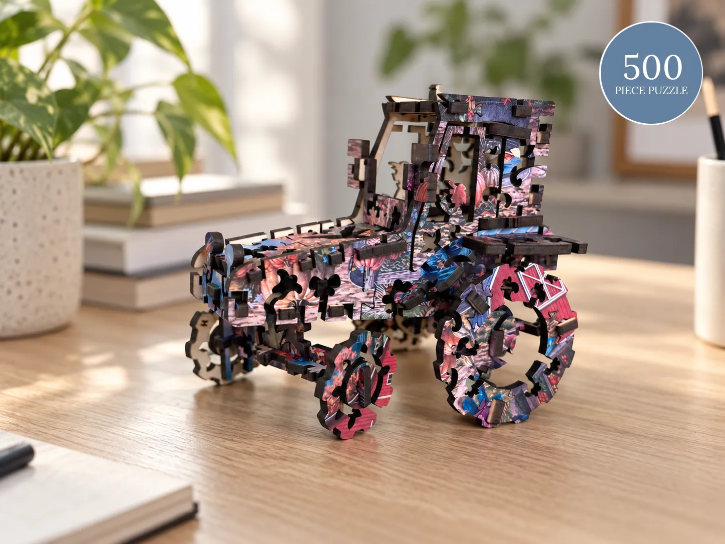 Mosaic Puzzles Harvest Market Day puzzle lemn 3D 500 piese