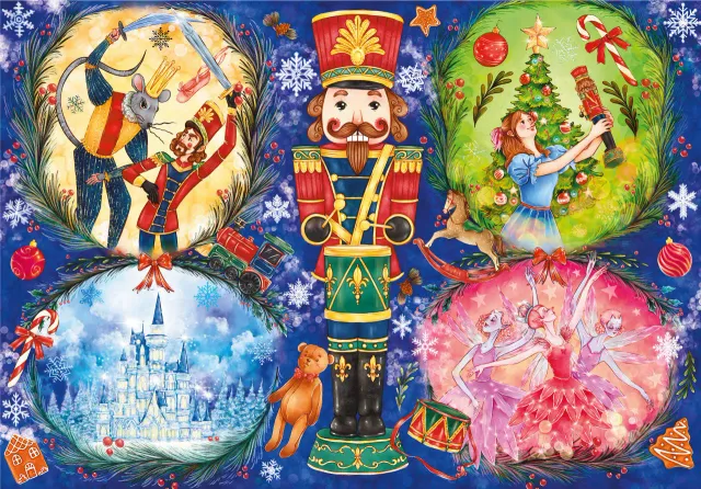 Mosaic Puzzles The Nutcracker puzzle lemn 100 piese crăciun