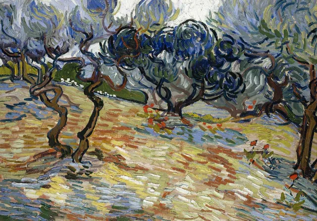 Mosaic Puzzles Van Gogh Olive Trees puzzle lemn 500 piese arta