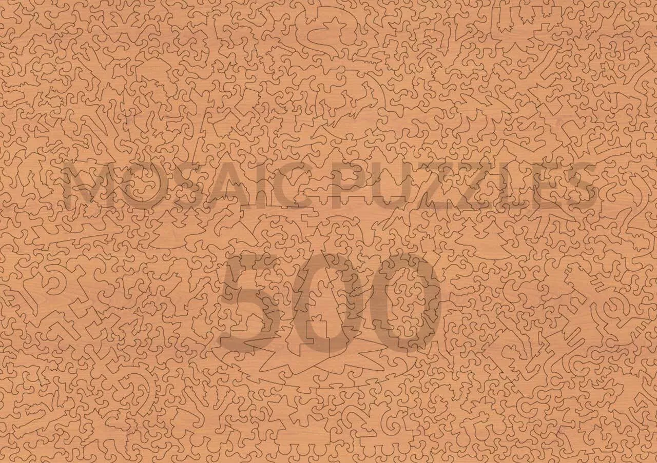 Mosaic Puzzles Rockefeller Rink puzzle lemn 500 piese
