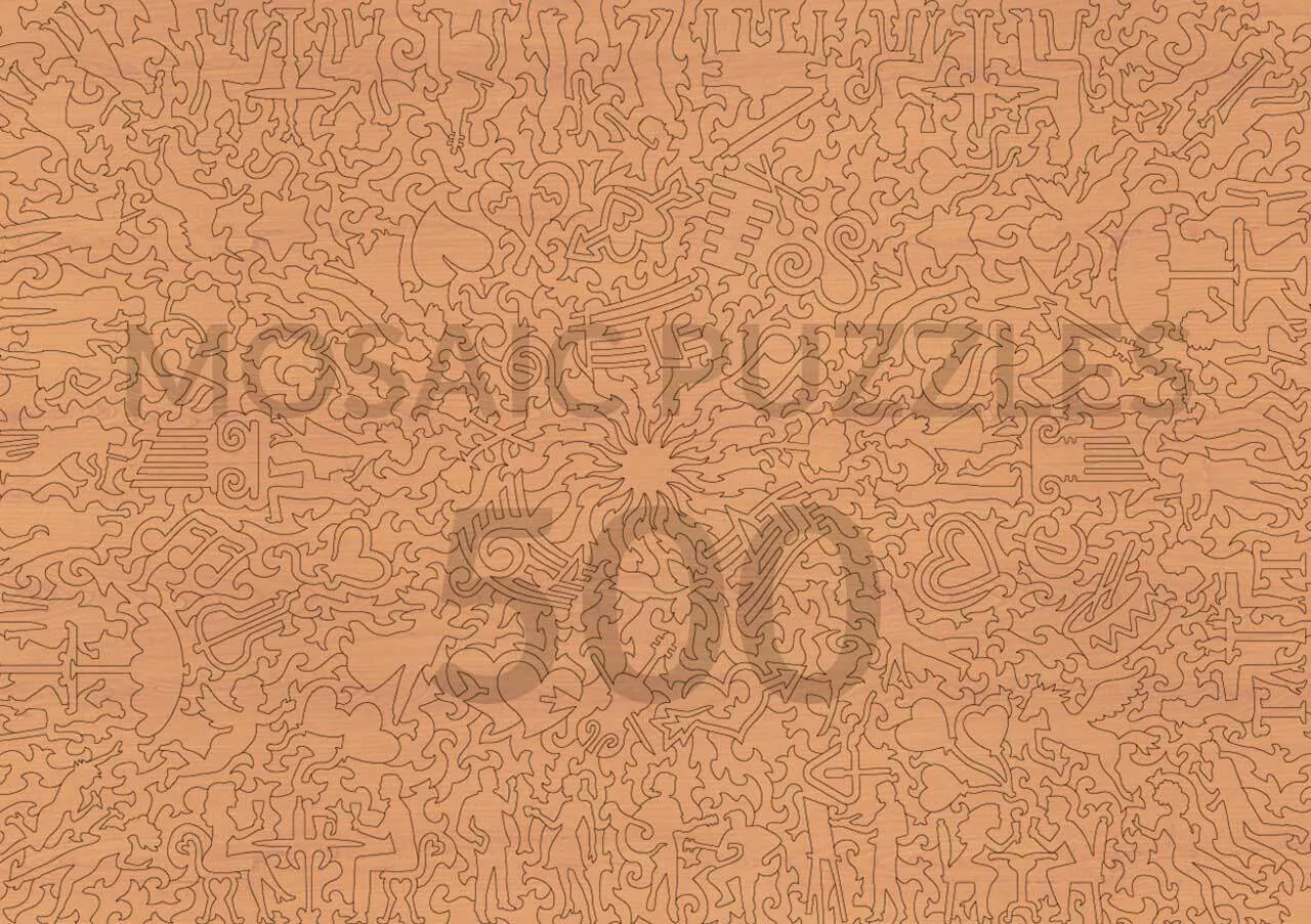 Mosaic Puzzles Jammin at Night puzzle lemn 500 piese muzica
