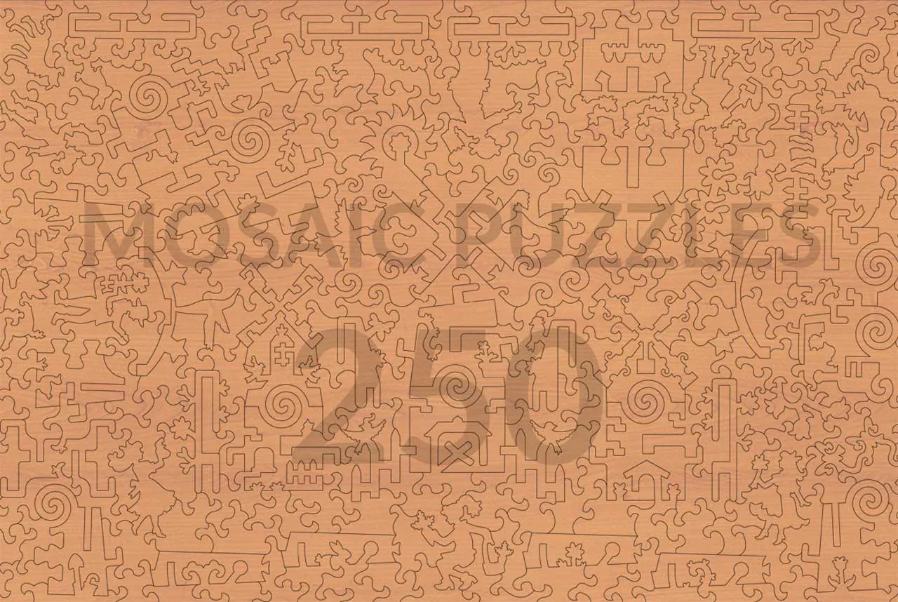 Mosaic Puzzles Windmills at Sunset puzzle 3D 500 piese