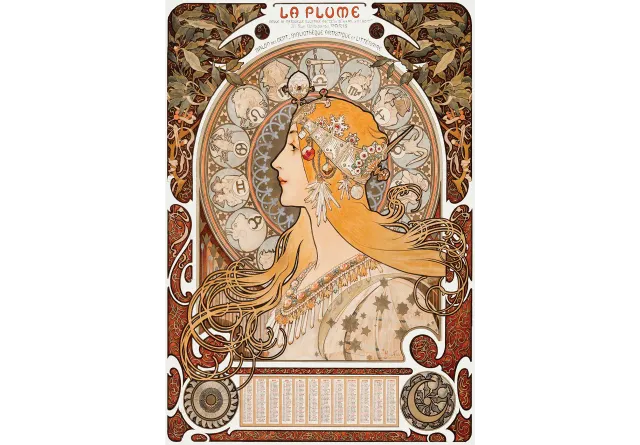 Mosaic Puzzles Zodiaque Mucha puzzle lemn 500 piese art nouveau
