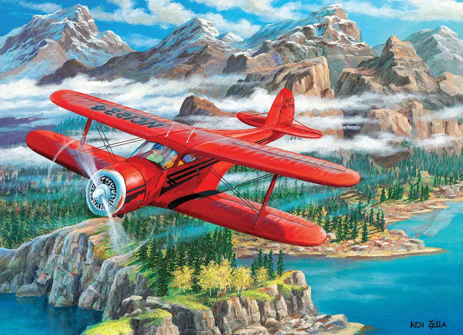 Cobble Hill Beechcraft Staggerwing puzzle 500 piese avion