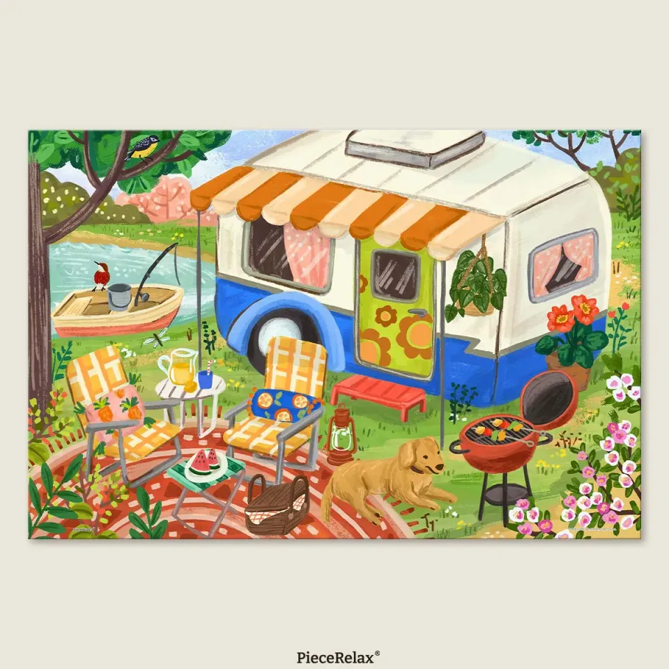 PieceRelax PieceClicks Campervan U1097 puzzle 500 piese vacanta