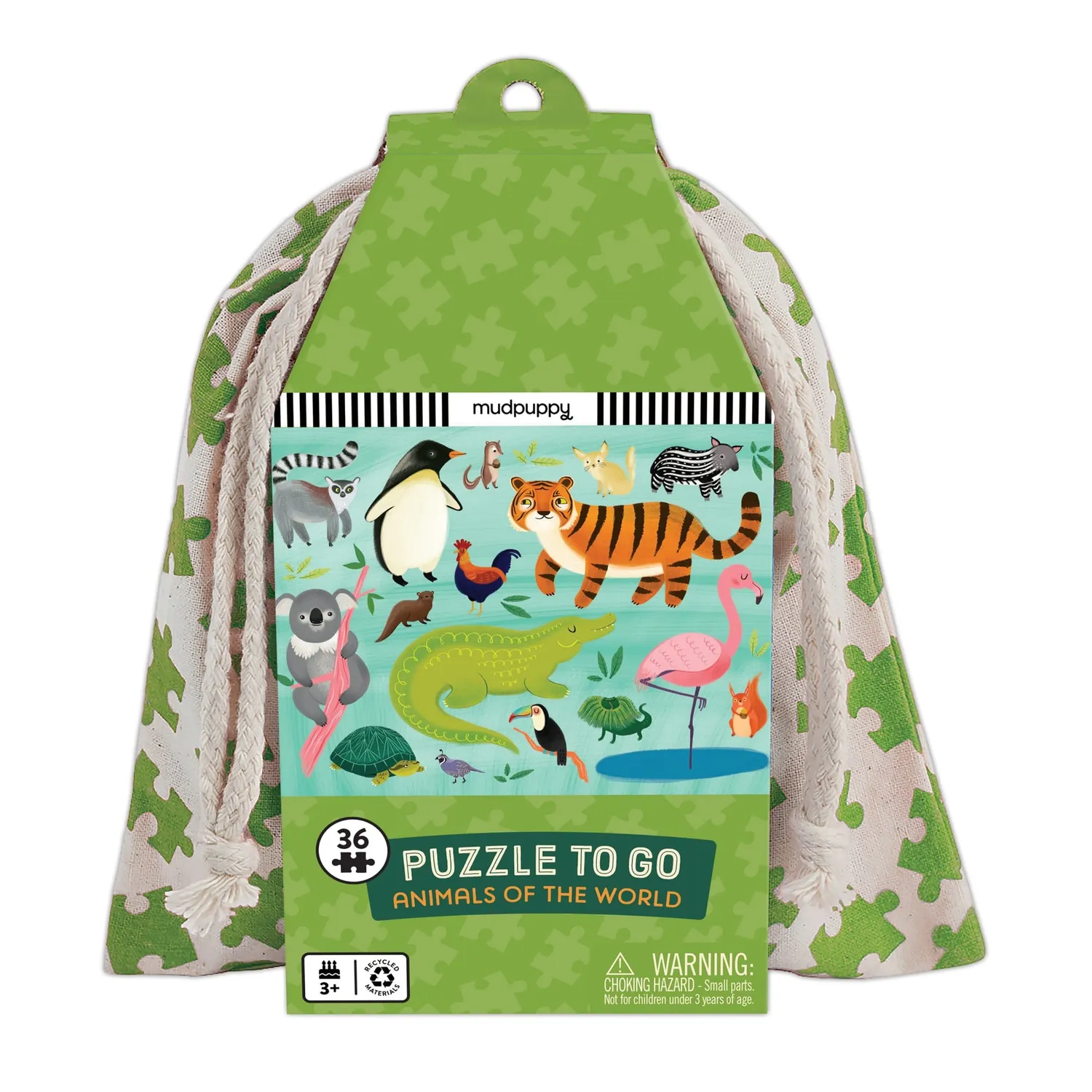 Mudpuppy Animals of the World puzzle 36 piese de voiaj