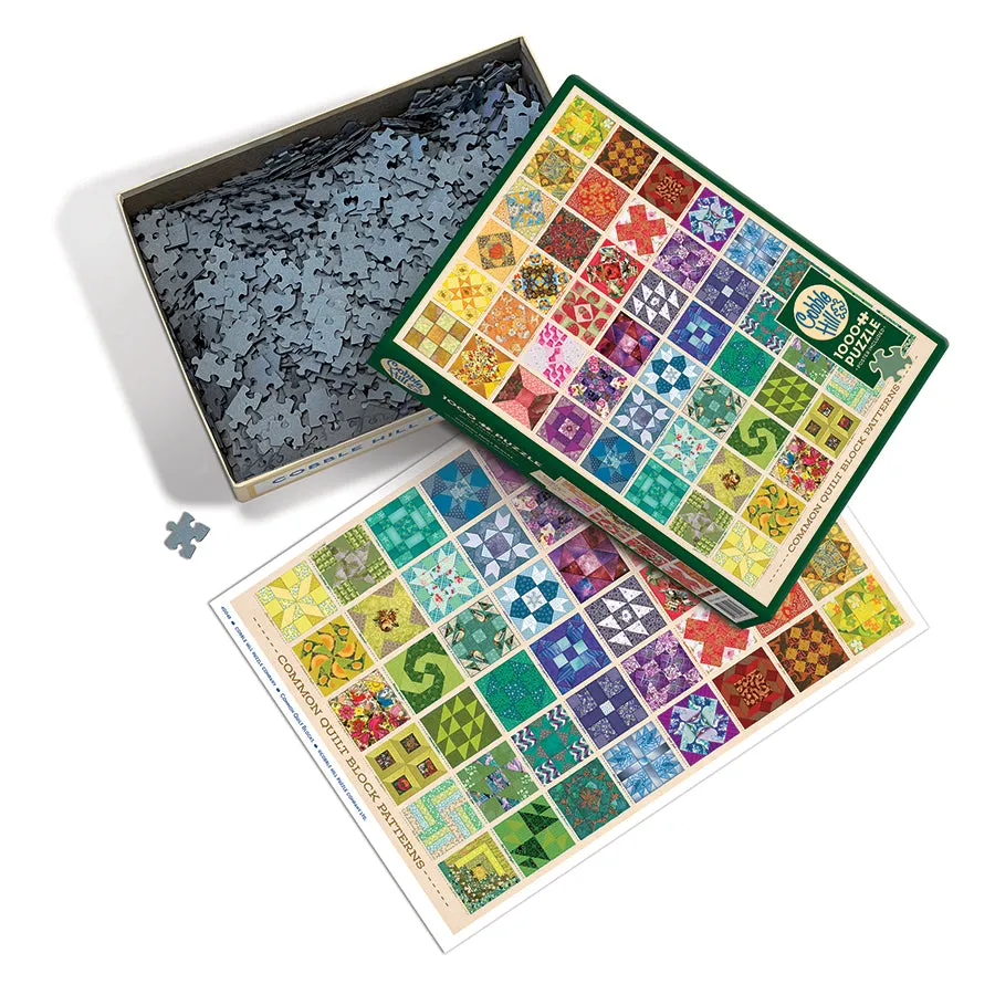 Cobble Hill Common Quilt Blocks puzzle 1000 piese modele
